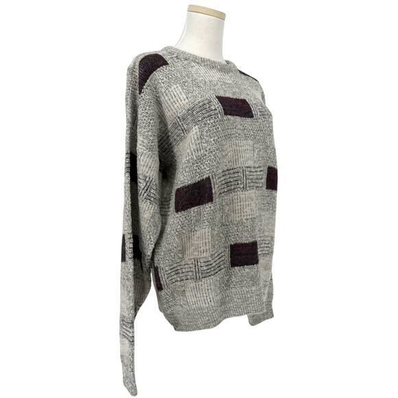 Vintage 1990s Lavane New York Chunky Knit Sweater Made in USA Men's M Winter - Picture 2 of 5
